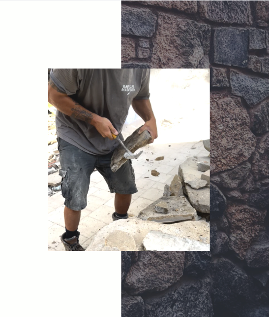 Vicente Chappuzeau working stone