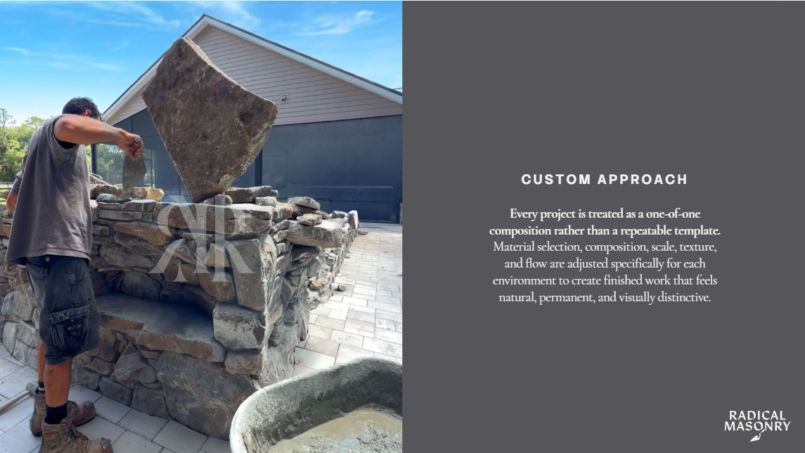 Custom Approach - Every project is a one-of-one composition