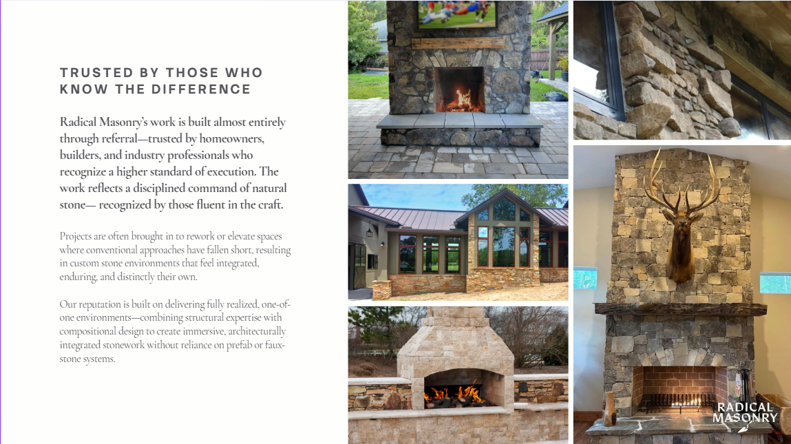 Trusted By Those Who Know the Difference - Portfolio of work