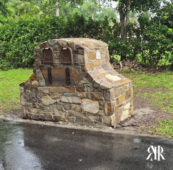 Custom Stone Mailbox